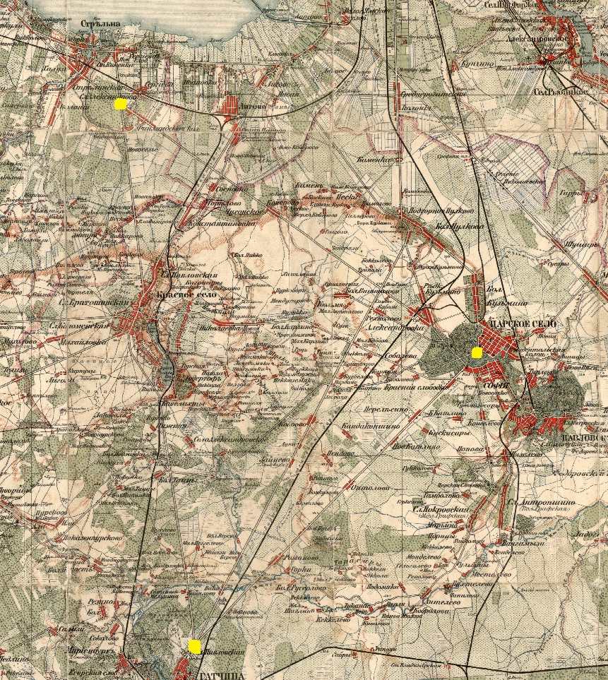 Царская карта ленинградской области