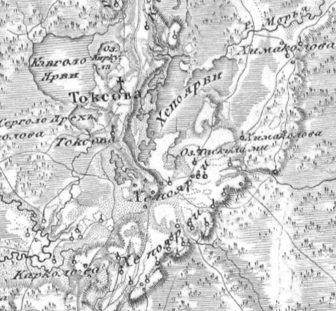 Водская пятина карта